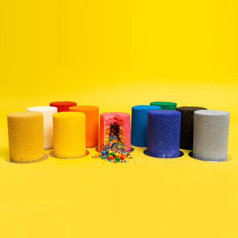 Mini Rainbow Explosion Cakes- 11 Colors