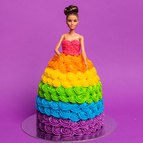 Holly the Dolly Cake in Rainbow