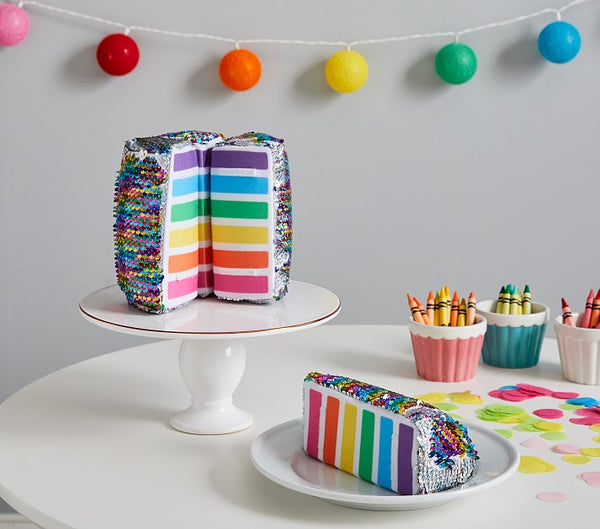 Sequin Rainbow Cake